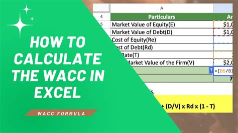 computation of wacc by prada|wacc formula in excel.